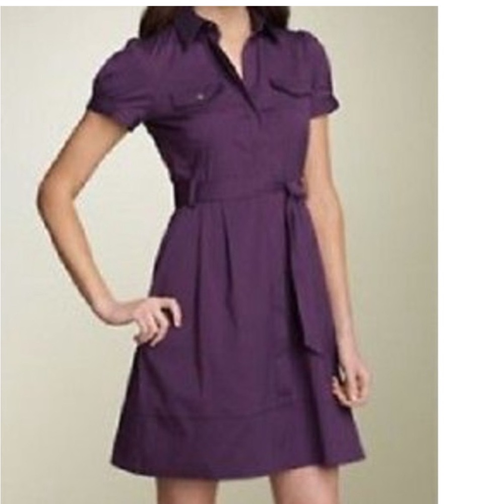 Theory Purple Mini Dress